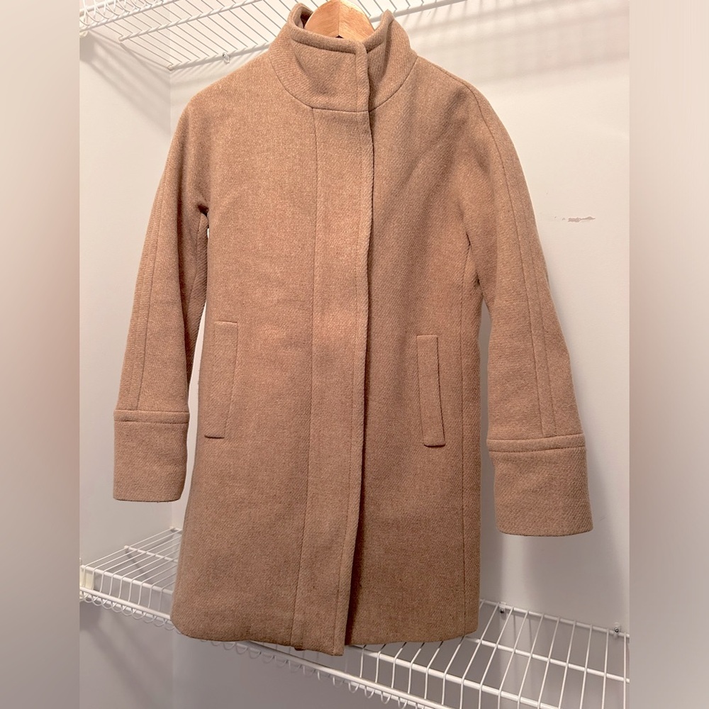 Jcrew Cocoon coat jn Italian stadium-cloth wool blend (size 2)